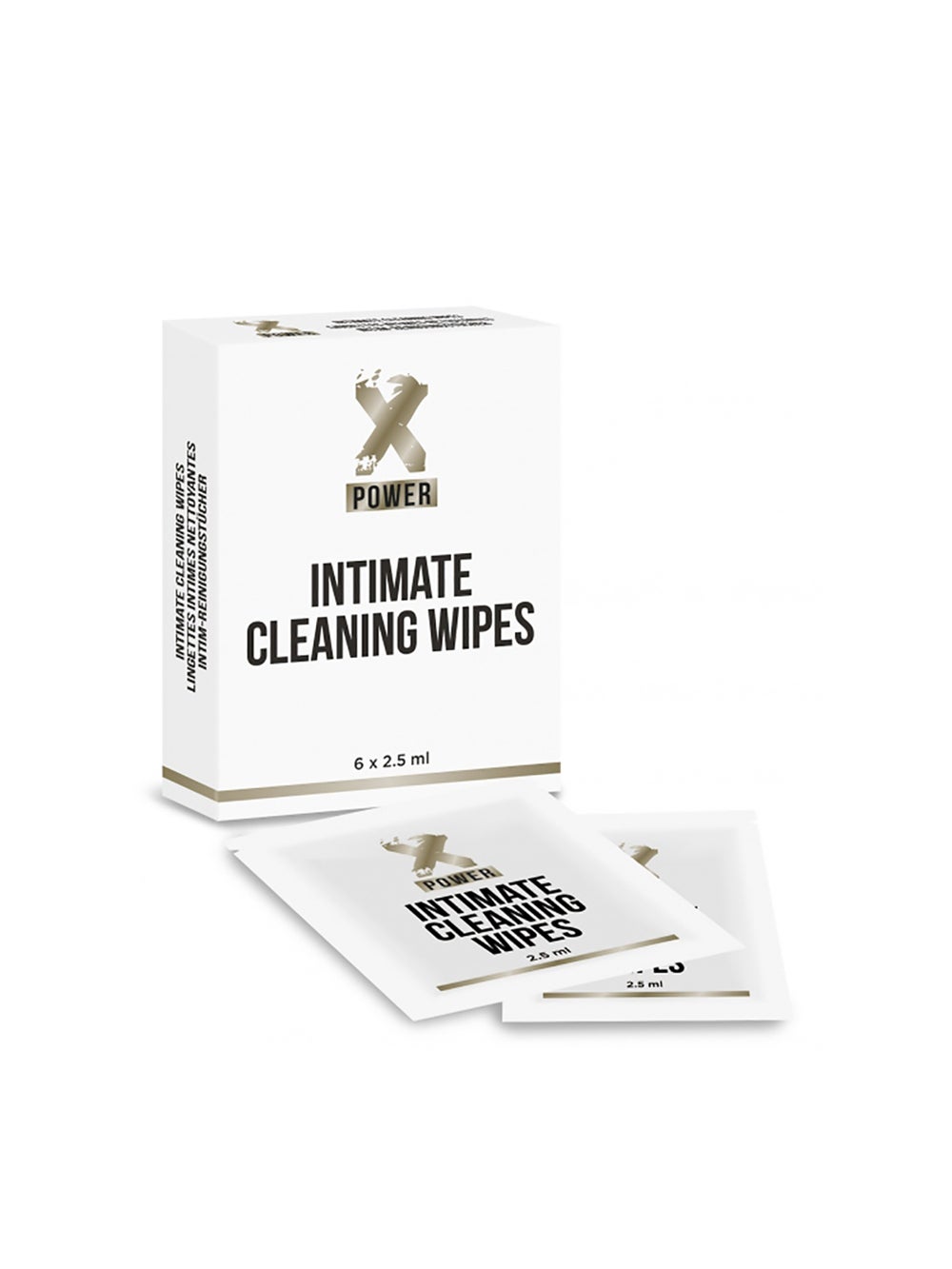 Lingettes Nettoyantes Intimes XPOWER Boîte de 6