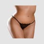 Culotte Ouverte & Plug Anal Vibrant Lace Peek-a-Boo Hookup Panties