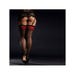 Bas Scarlett 20 DEN Noirs & Rouges