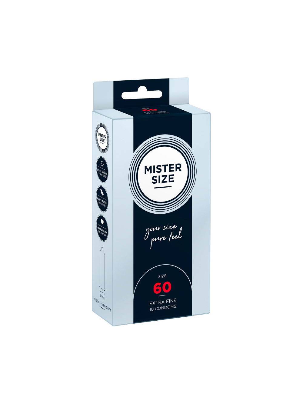 Préservatifs Pure Feel 60 Boîte de 10 main product photo