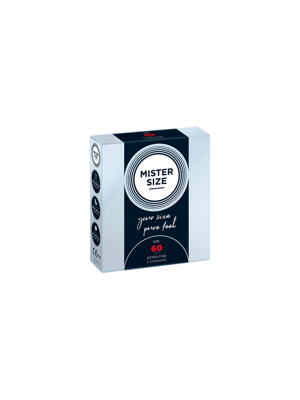 Préservatifs Pure Feel 60 Boîte de 3 main product photo