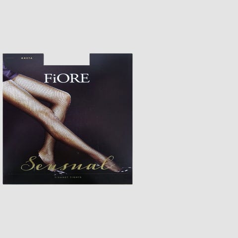 Collant Greta 40 DEN Résille Beige Foncé