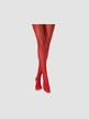 Collant Greta 40 DEN Résille Rouge