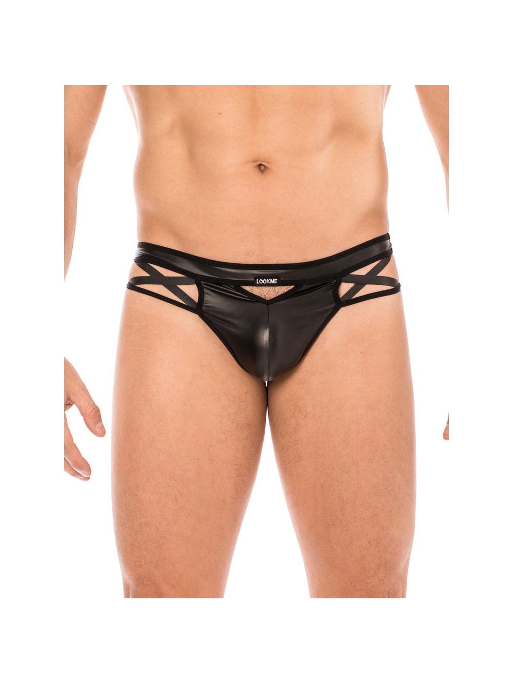 String NewLook LM2199 Lanières Wetlook Noir main product photo