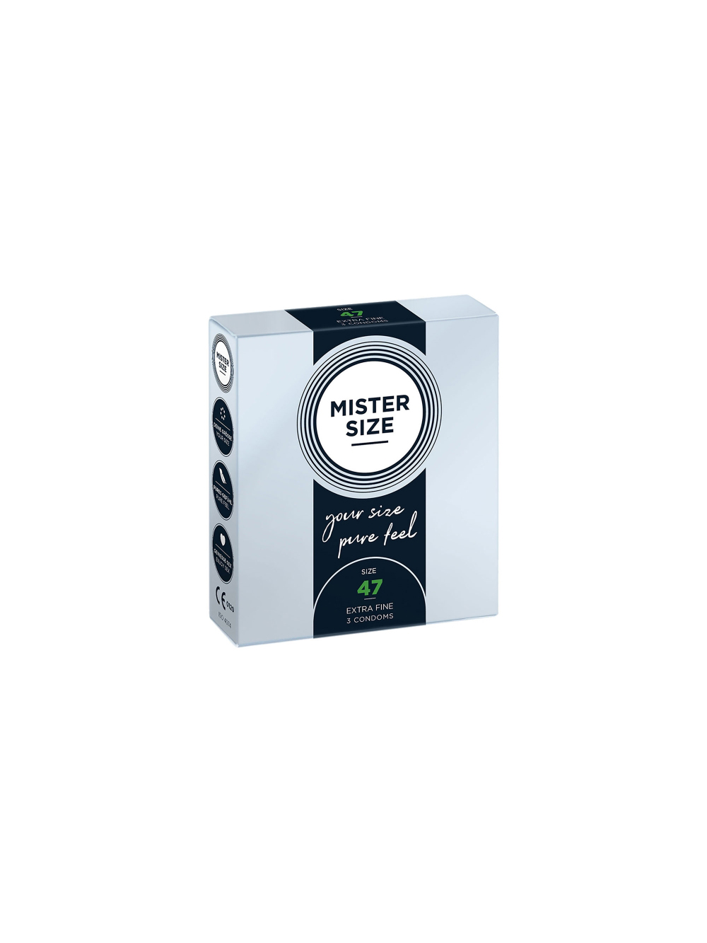 Préservatifs Pure Feel 47 Boîte de 3