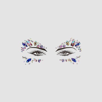 Bijoux Visage Adhésifs Bling BLS012 Multicolores