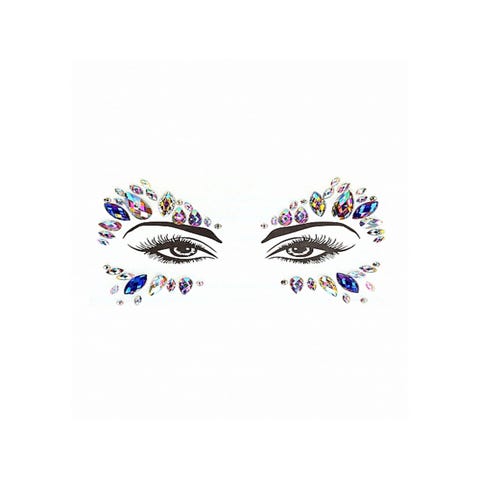 Bijoux Visage Adhésifs Bling BLS012 Multicolores