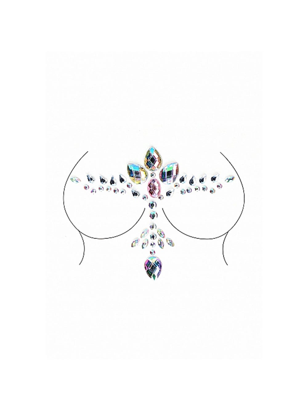 Bijoux Corps Adhésifs Bling BLS007 Brillants main product photo