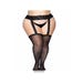 Collant Porte-Jarretelles 1767Q Voile & Dentelle Noir GT