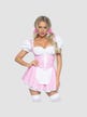 Robe Paysanne 86987 Motifs Vichy Blanche & Rose