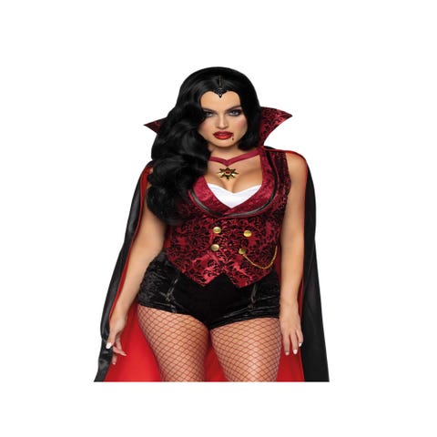 Costume 3 Pièces Vampire 86937 Noir & Rouge