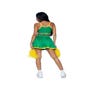Costume 3 Pièces Cheerleader 87000 Vert & Jaune