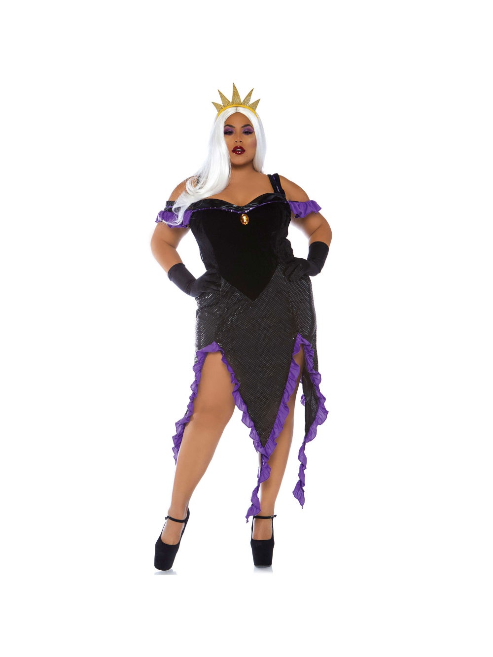 Costume 2 Pièces Sorcière Ursula 86764X Noir & Violet GT