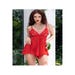Nuisette Babydoll CR4461 Rouge