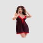 Nuisette CR4459 Noire & Rouge