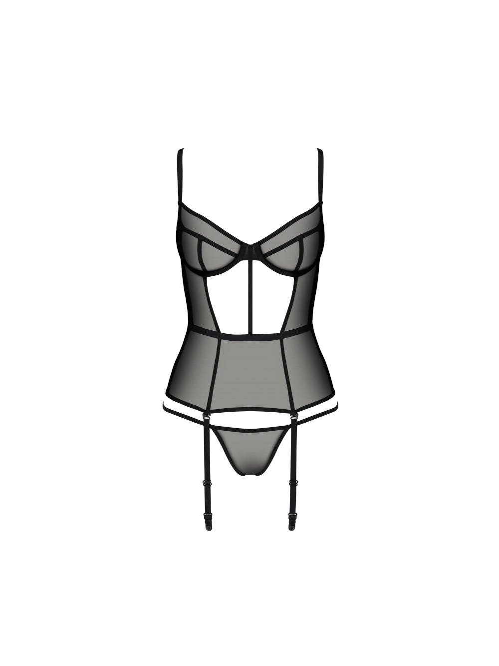 Guêpière Varella Noire Eco Collection main product photo