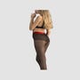 Collant Ouvert Firelight 20 DEN Noir & Rouge