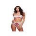 Ensemble 2 Pièces Lanières & Dentelle Motifs Floraux