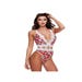 Body Motifs Floraux, Dentelle Rouge & Blanc