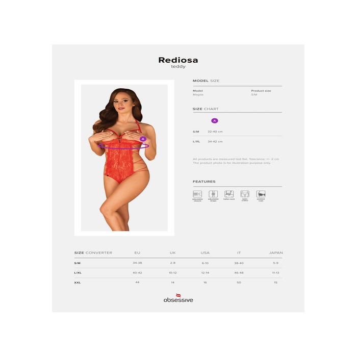 Body Ouvert Rediosa Rouge