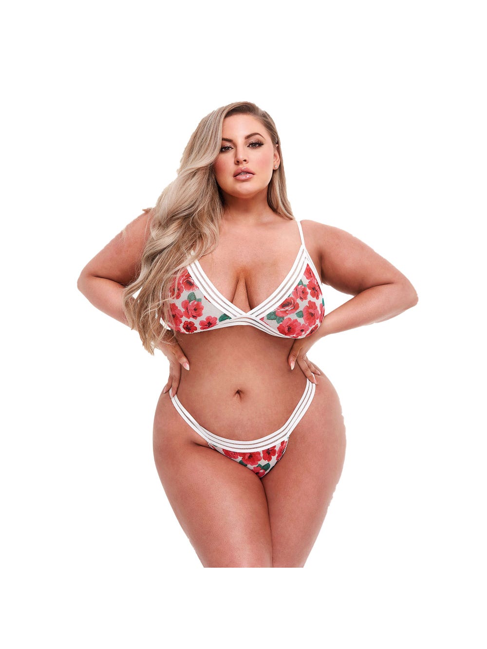 Ensemble 2 Pièces Motifs Floraux & Ouverture GT main product photo