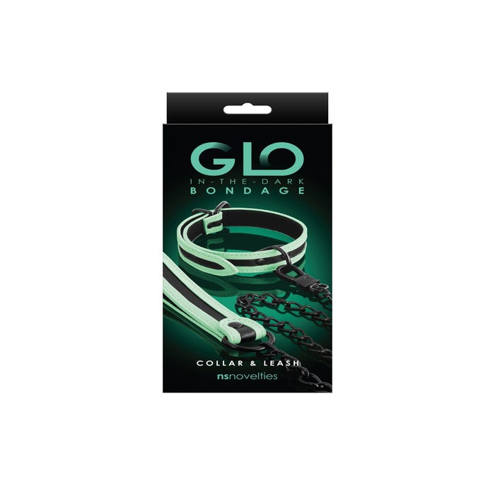 Collier & Laisse Phosphorescents GLO Bondage