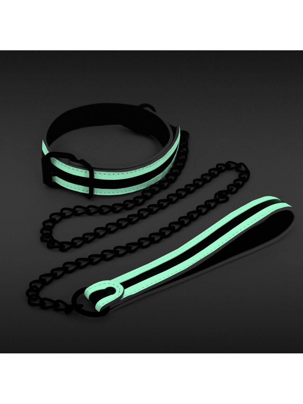Collier & Laisse Phosphorescents GLO Bondage 2