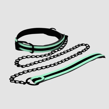 Collier & Laisse Phosphorescents GLO Bondage