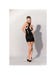 Robe Ouverte Col Haut Datex Noire