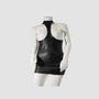 Robe Ouverte Col Haut Datex Noire