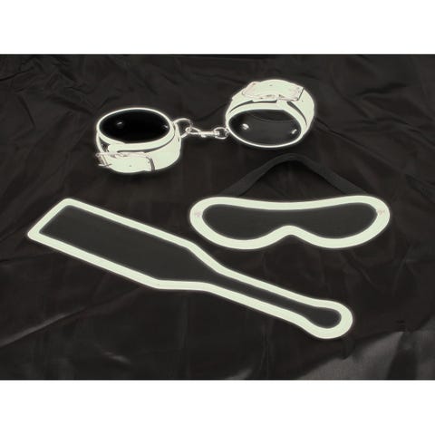 Kit BDSM Phosphorescent 3 Pièces
