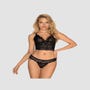 Ensemble 2 Pièces Guilly Motif Léopard Noir