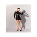 Robe Zip Longues Manches Datex Noire