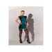 Robe Semi Transparente Latex Noire & Bleue
