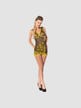Robe Transparente Volutes Datex Noire & Jaune