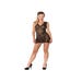 Robe Transparente Volutes Datex Noire