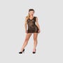 Robe Transparente Volutes Datex Noire