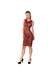 Robe Transparente Rayures Datex Rouge & Noire