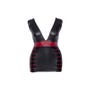 Robe Effet Cuir Mat Noire & Rouge
