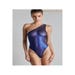 Body String Asymétrique Blue Angel Tulle Bleu