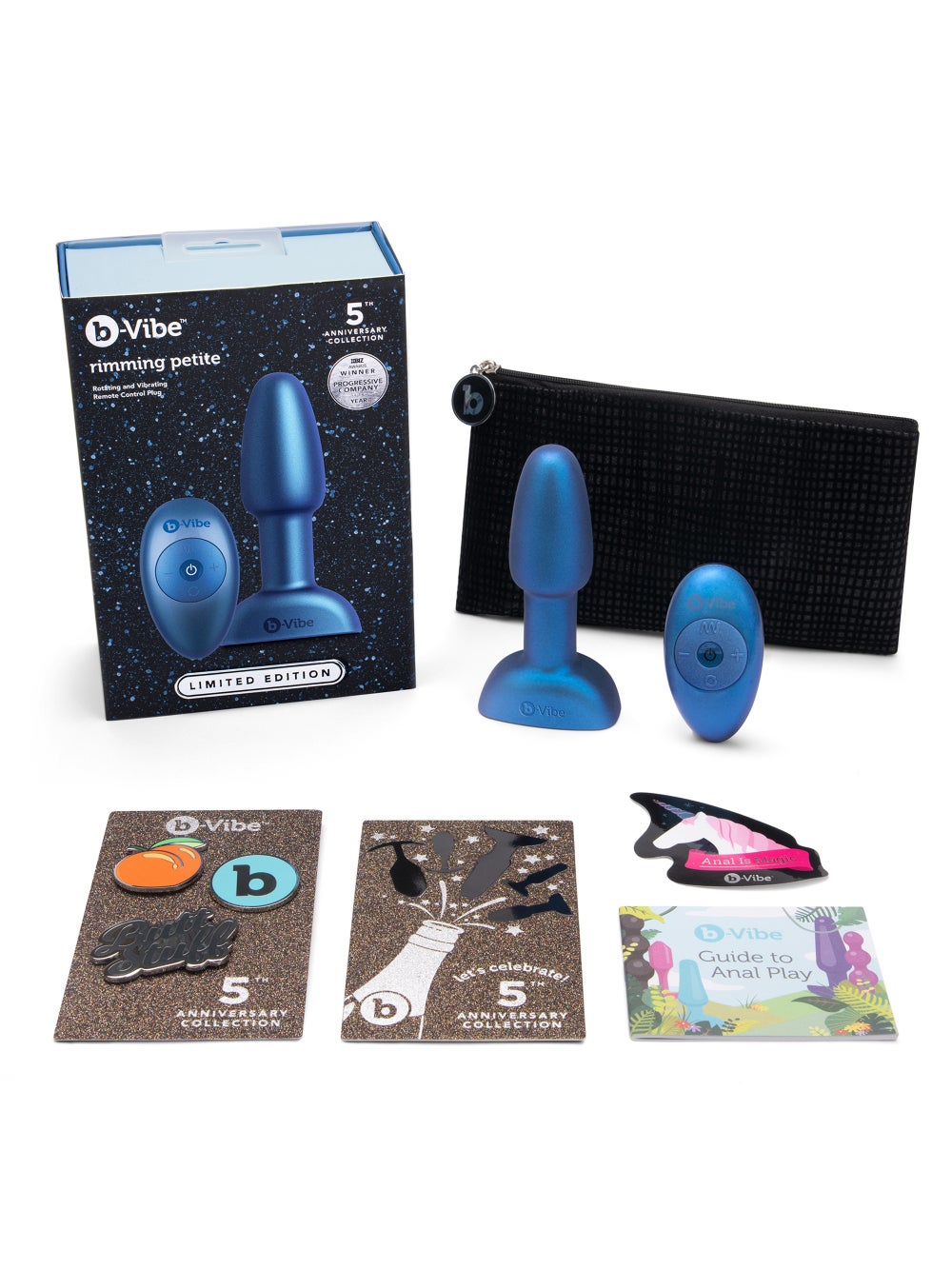 Coffret Plug Anal Vibrant Rimming Petite Édition Limitée