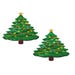 Cache-Tétons Sapin de Noël Scintillant