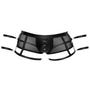 Boxer Transparent Harnais & Menottes Noir