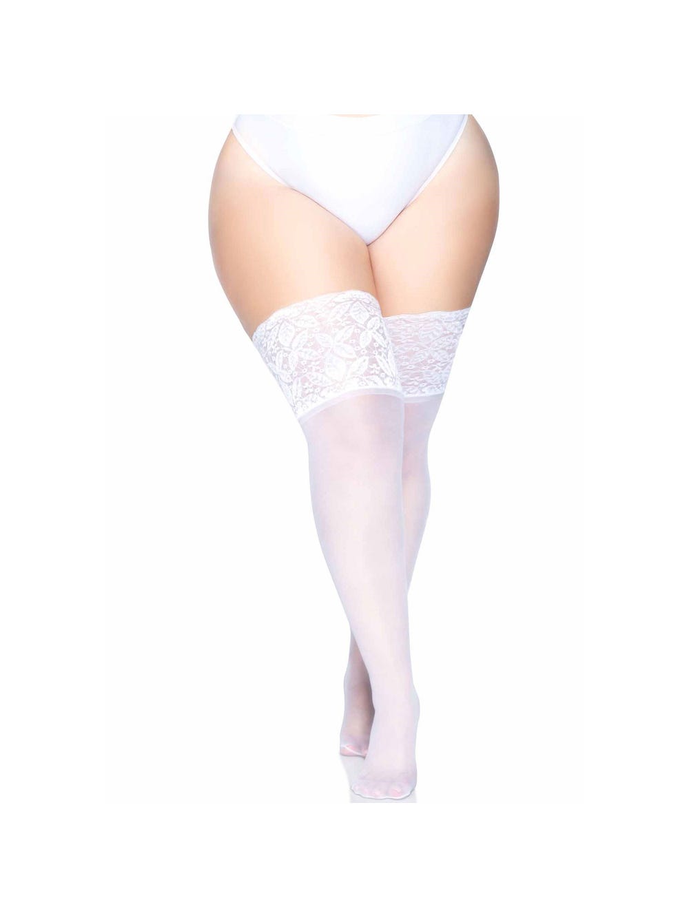 Bas autofixants dentelle Clara blanc GT main product photo