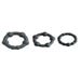 Kit de 3 Cockrings Black Pearl