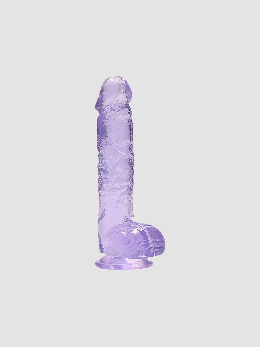 Gode avec Testicules Crystal Clear 15,2 cm