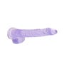 Gode avec Testicules Crystal Clear 15,2 cm