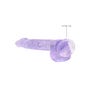 Gode avec Testicules Crystal Clear 15,2 cm