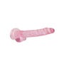 Gode avec Testicules Crystal Clear 17,8 cm