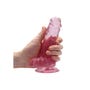 Gode avec Testicules Crystal Clear 17,8 cm